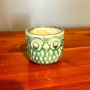 Ceramic owl flower pot